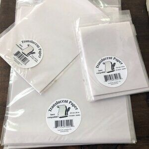 210 Blank Sheets Translucent Velum Paper - Art Crafts, Tracing, Invitations